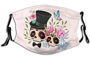 Together Forever: Sugar Skull Bride & Groom Face Masks