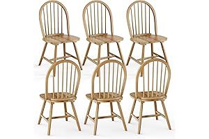 WATERJOY 18 Inch Wood Chairs Set of 6