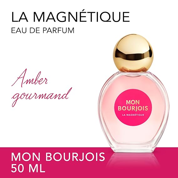 Bourjois La Fantastique Eau de Parfum 1.6 fl oz (Pack of 1), Notes of Vanilla, Amber Wood, and Floral, Women's Fragrance, Long Lasting, Everyday Perfume, Travel Size