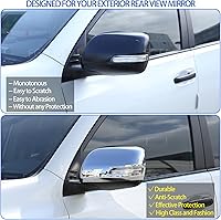 Vista 2 de Tapa protectora para espejo retrovisor de puerta compatible con Toyot@Land Cruiser Prado FJ150 150 2010-2019, cubierta protectora de espejo