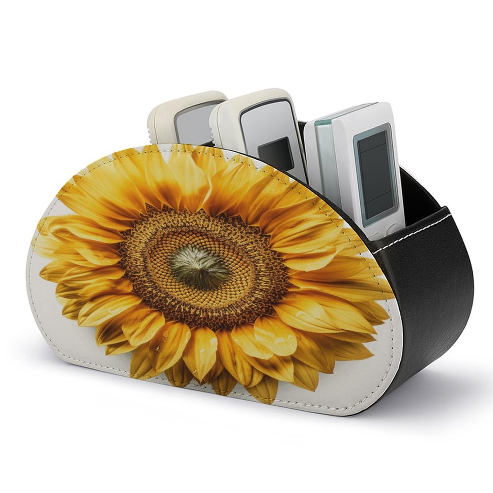 Btcowzrv Style A Flower Remote Control Holder With 5 Compartments