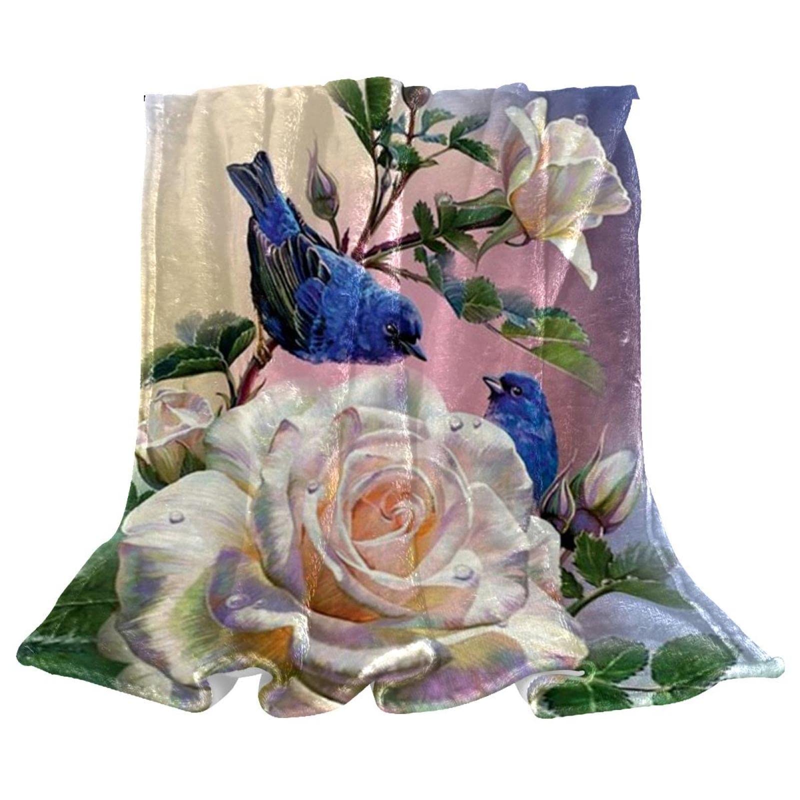 Couverture de lit moelleuse TBOUOBT grand confort rose vintage