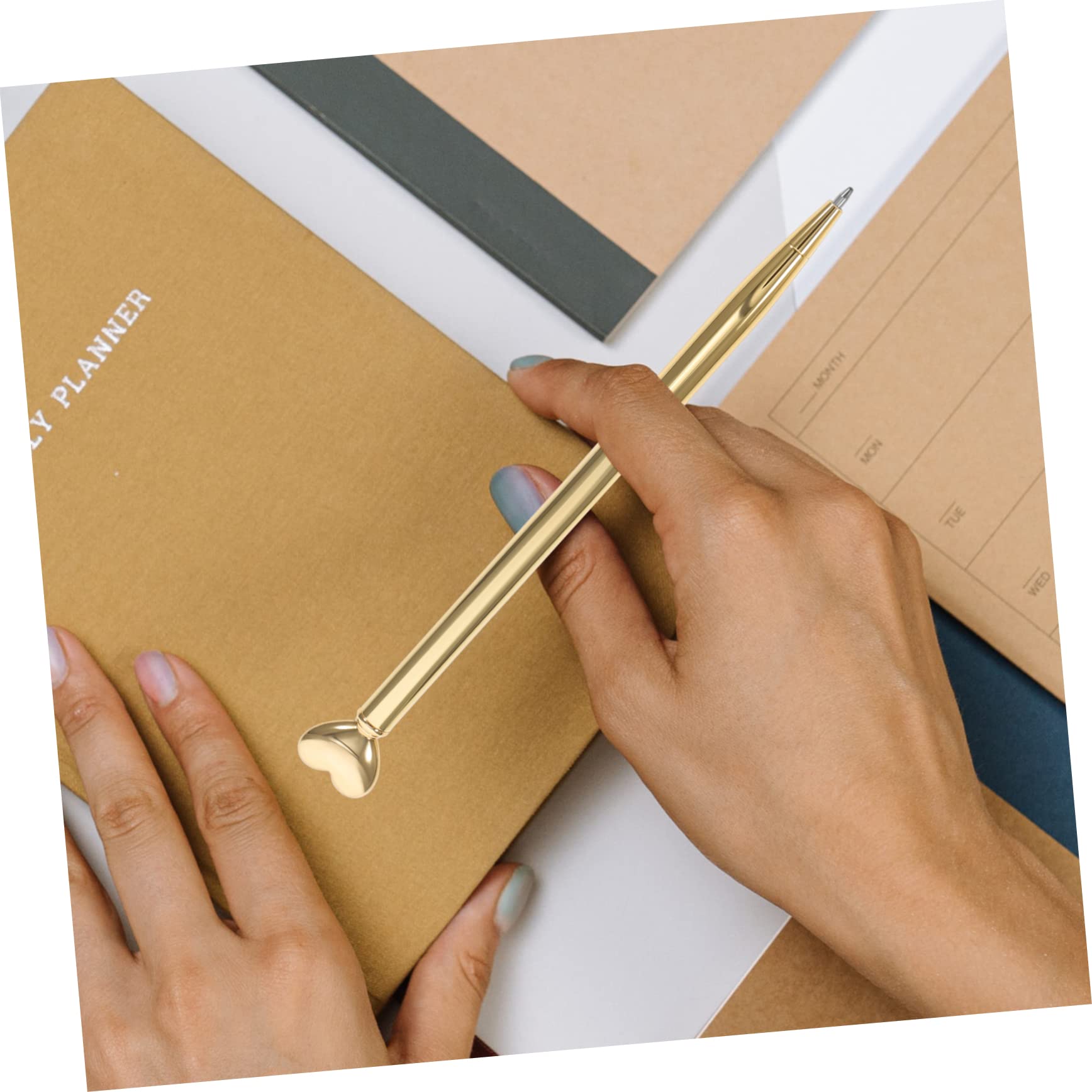 SHINEOFI 36 Pz Penna Di Metallo Penne Da Scrittura Multifunzione Penna a Sfera Per Uso Quotidiano Penne a Sfera a Inchiostro Penna Da Scrittura Per Uso Quotidiano Golden