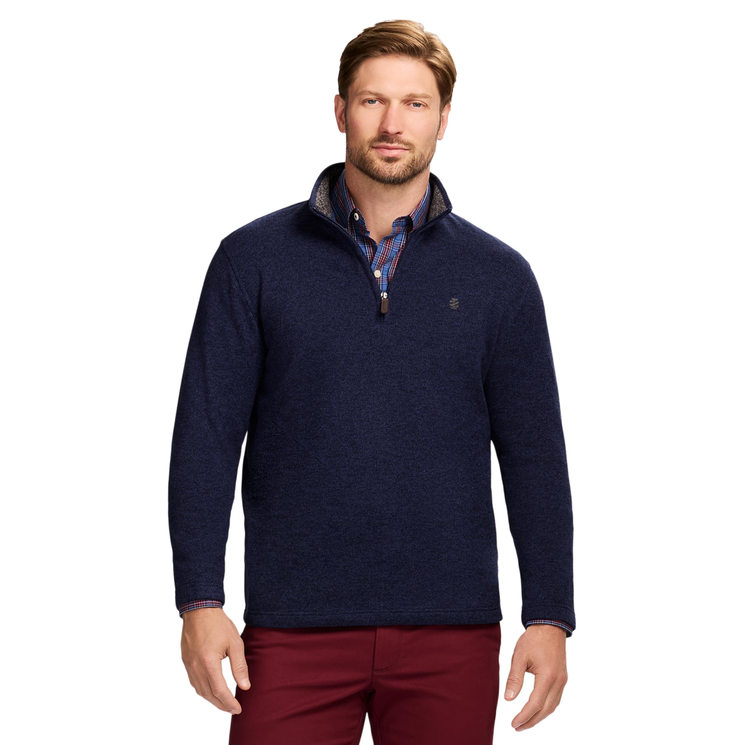 IZOD Men's Thermosoft Quarter Zip Sweater Fleece Pullover
