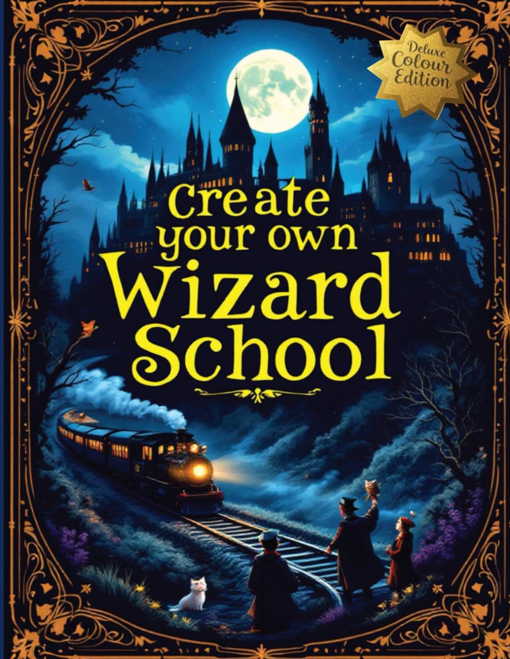 Create Your Own Wizard School: magical themed activity book for 8-12 year old girls & boys (Create your own Magic school series)