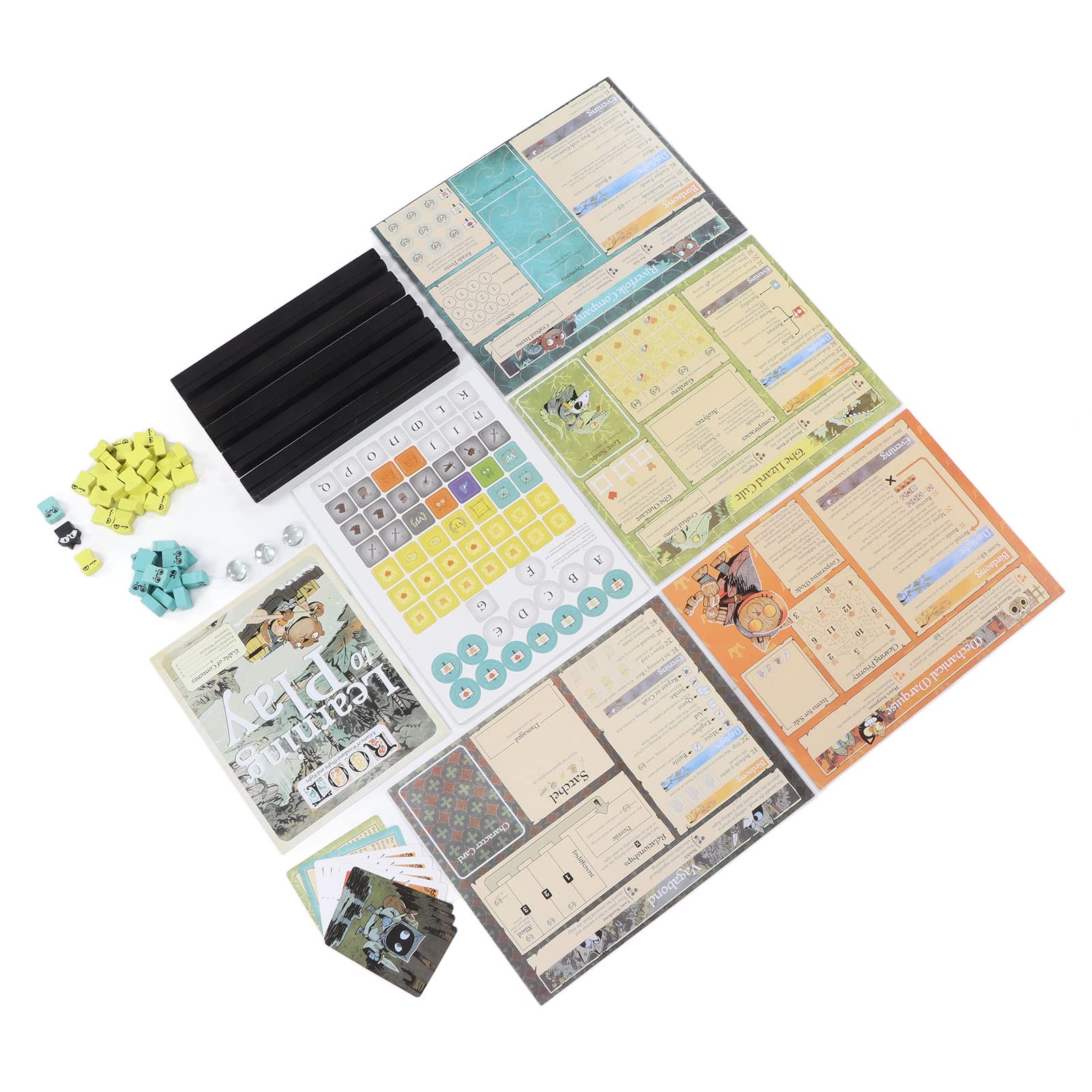 Juego de Mesa de Estrategia para niños, Juego de Mesa Educativo, Juego de Cartas de Aprendizaje e interacción Familiar con Bloques de Madera y Tarjetas de Personajes, Actividad