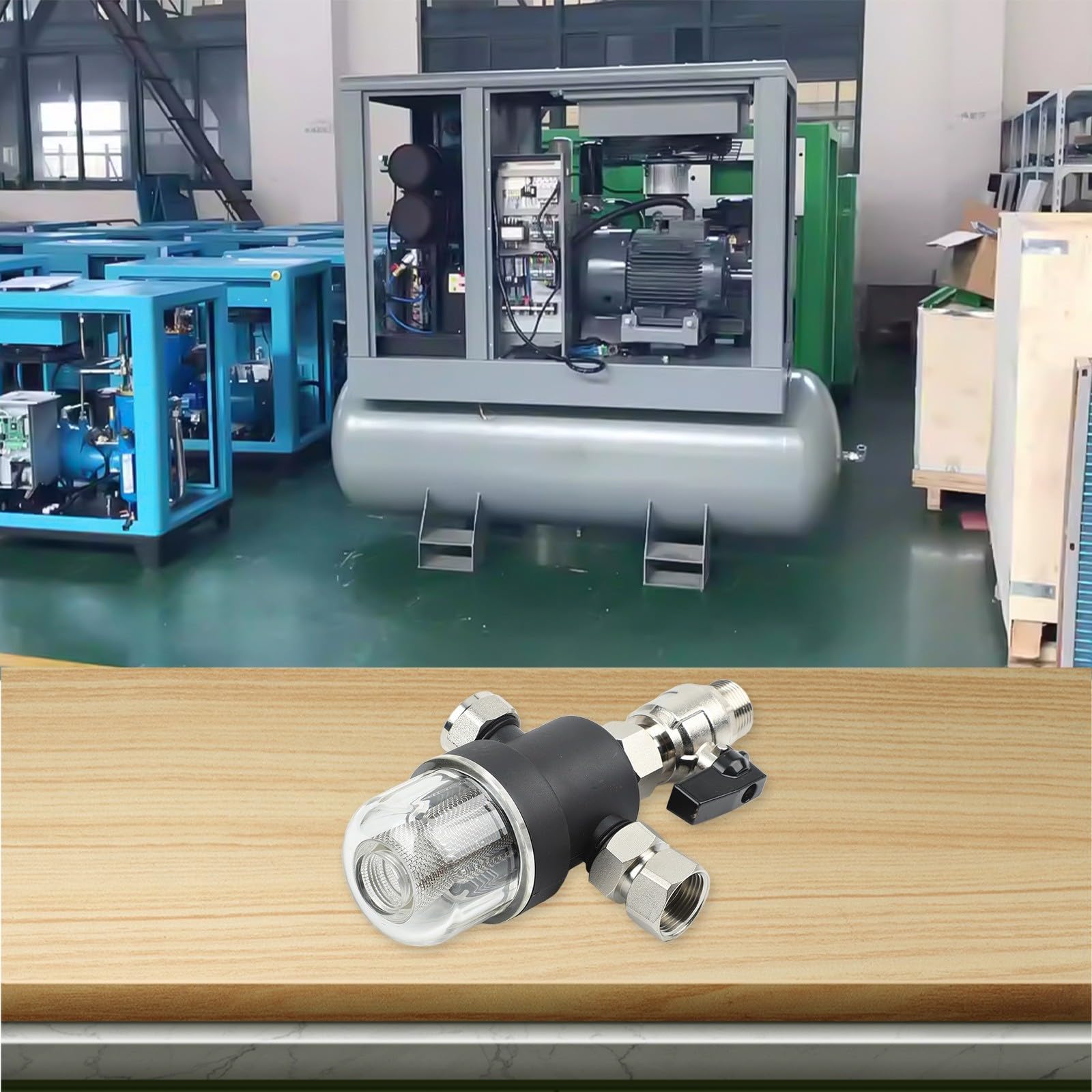 Separador de lodos magnético para sistemas de calefacción DN20 DN25 con colador de acero inoxidable y válvula de drenaje para eliminar la cal y los sedimentos en sistemas de calefacción por suelo