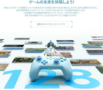 BIGBIG WON Wireless Controllers, 2023 newly developed switch with PC wireless controller back button Controller Bluetooth connection Macro function Equipped with 6-axis gyro sensor 3-stairway TURBO speed 4-stairway HD vibration Release of sleep on the main unit Switch/Switch Lite/Switch Compatible with organic EL/Windows/Android/IOS Japanese Includes instruction manual