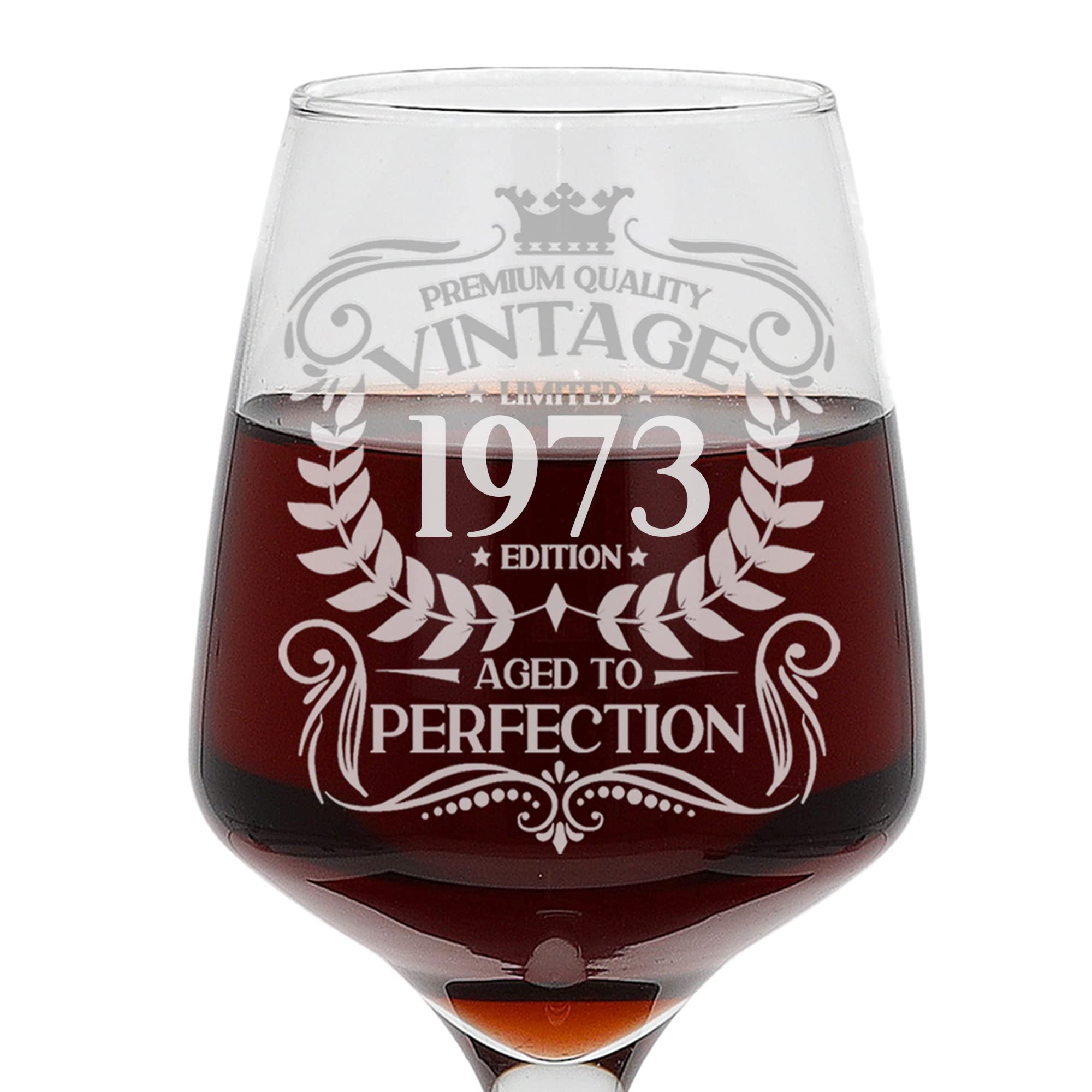53rd Birthday Wine Glass - Vintage 1973 Gift -5