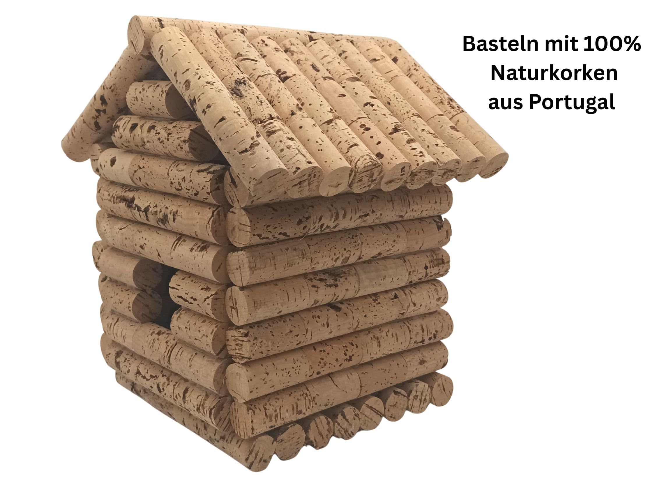 500 Neue Korken 45 x 24 mm - Bastelkorken hell - Korkdeko Weinkorken zum Basteln
