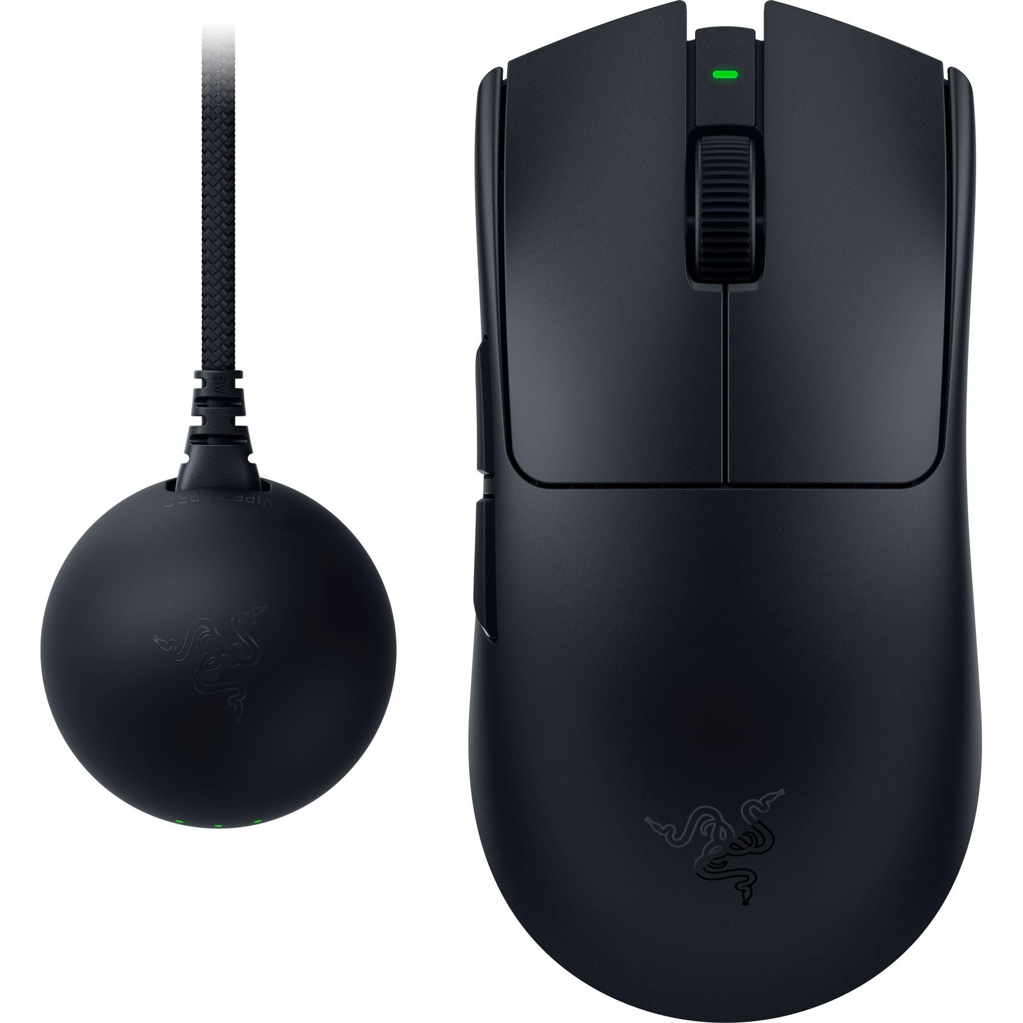 Razer Viper V4 Pro - Wireless symmetrical e-sports gaming mouse - Ultra-lightweight 49g - HyperSpeed Gen-2 up to 8 KHz polling - Focus Pro 50K sensor - Optical scroll wheel - PC/Mac | Black - 1