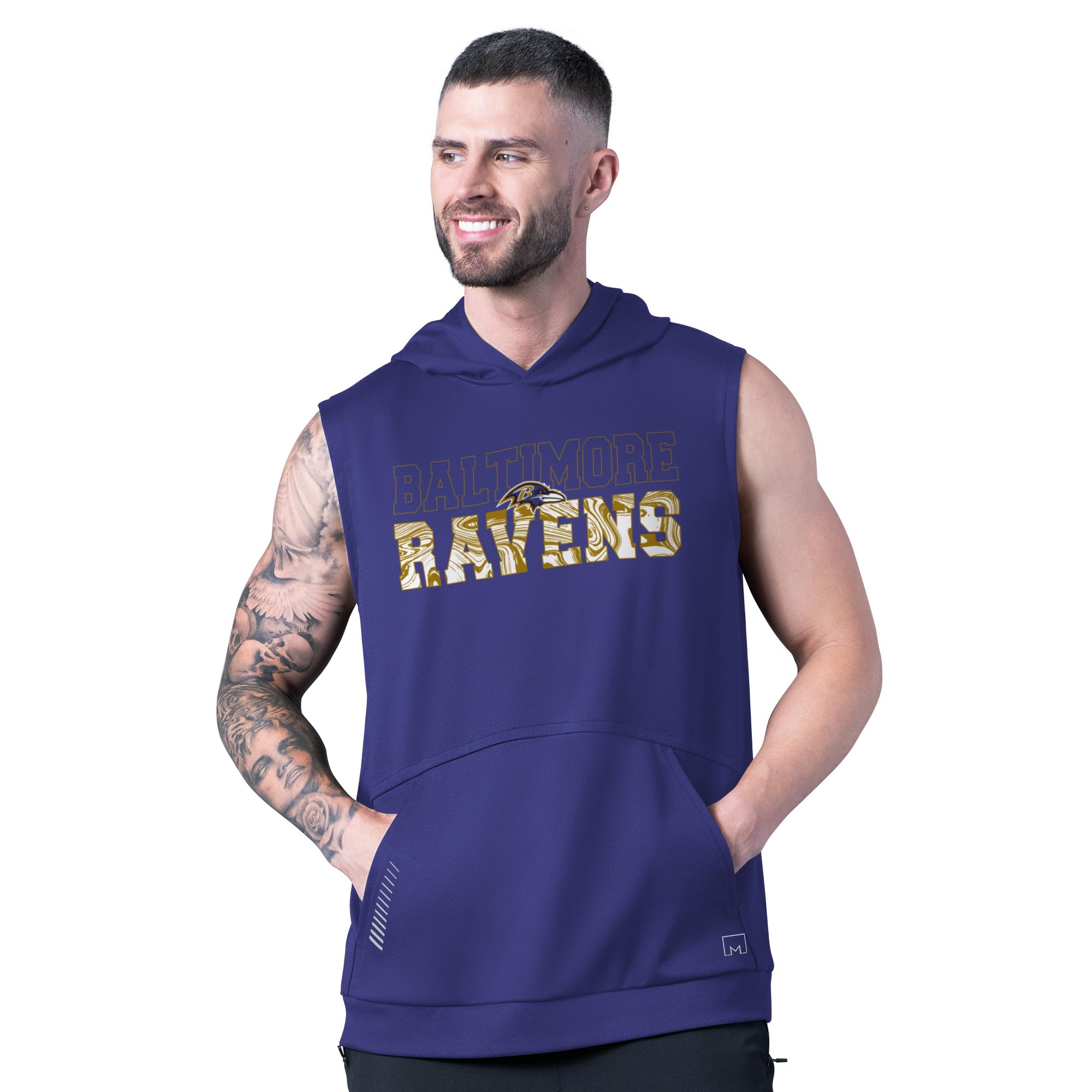 Amazon.com: MSX by Michael Strahan Men's Purple Baltimore Ravens