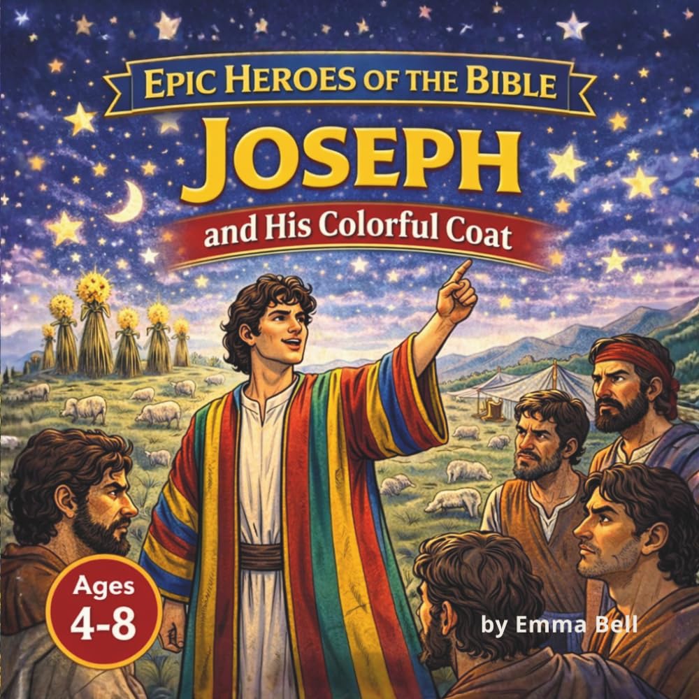 Joseph and His Colorful Coat: Epic Heroes of the Bible: A Heartwarming Story About God’s Plan, Forgiveness, and Purpose for Kid