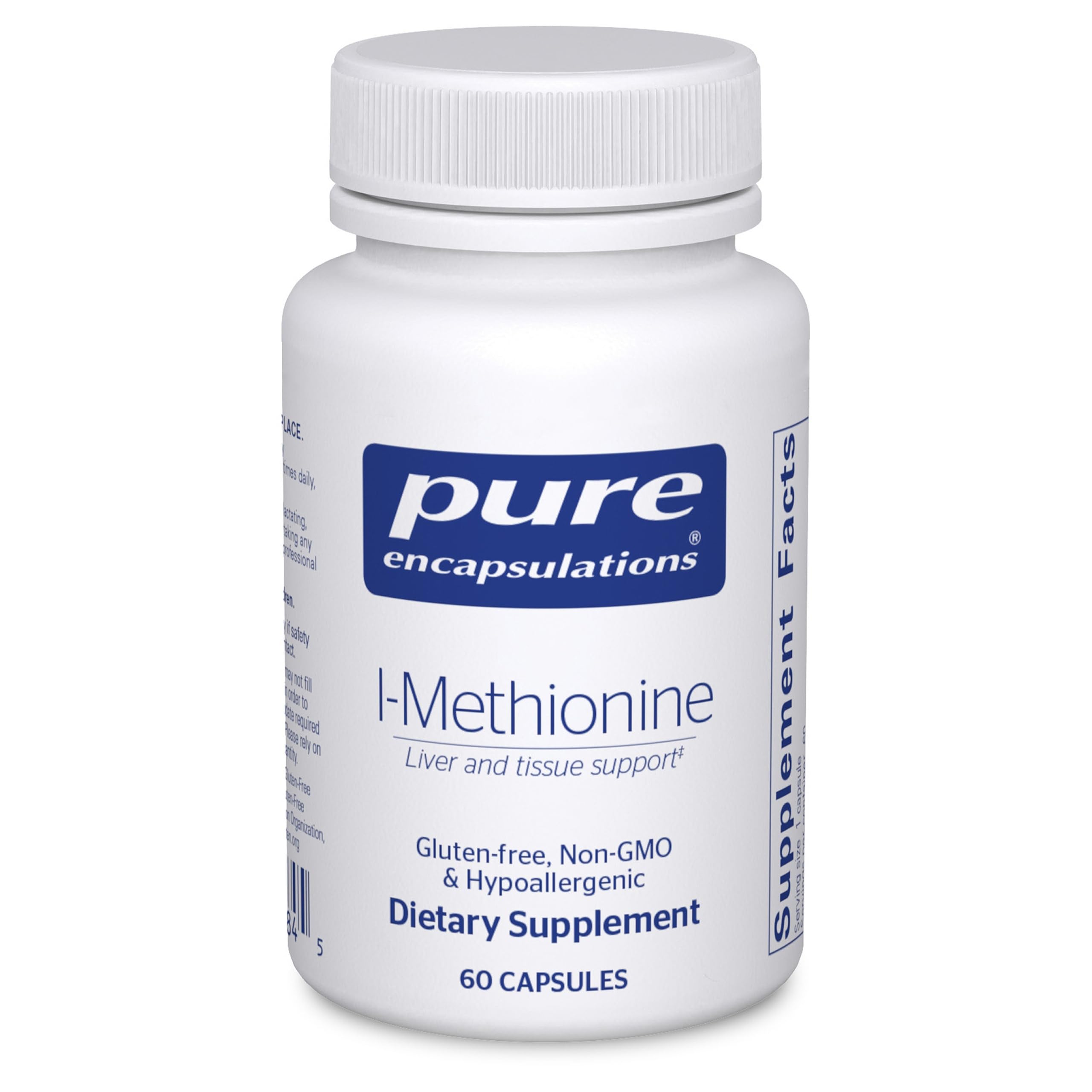 L-Methionine | Glutathione and Amino Acid Supplement for Joints, Liver and Pancreas Support, Antioxidants, and Nervous System* | 60 Capsules