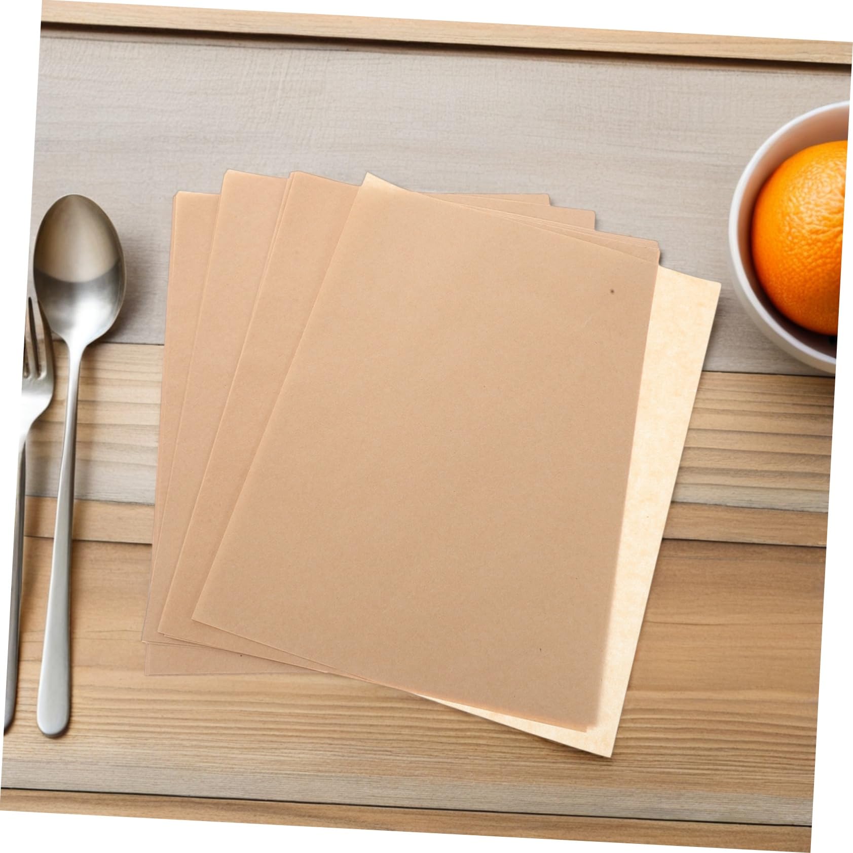 500piezas Bandeja De Horno Papel Vegetal Papel De Pergamino Antigrasa Para Hornear Barbacoa y Repostería De Calidad Alimentaria Para Pizzas Aperitivos y Frituras