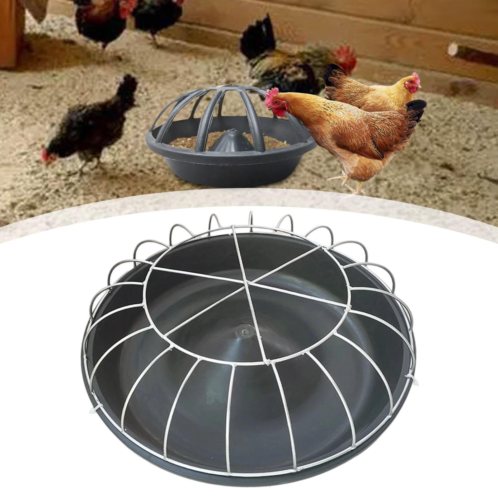 Comedero para Aves Alimentador Portátil Bandeja de Pienso Dispensador para Palomas con Acceso Fácil Y Reducción de Desperdicio Adecuado para Ahorrar, 20 Hoyos