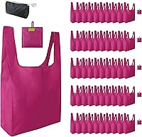 Vista 61 de BeeGreen Bolsas reutilizables para compras, compactas, bonitas, de color sólido, juego de 12 bolsas plegables de reciclaje con cremallera