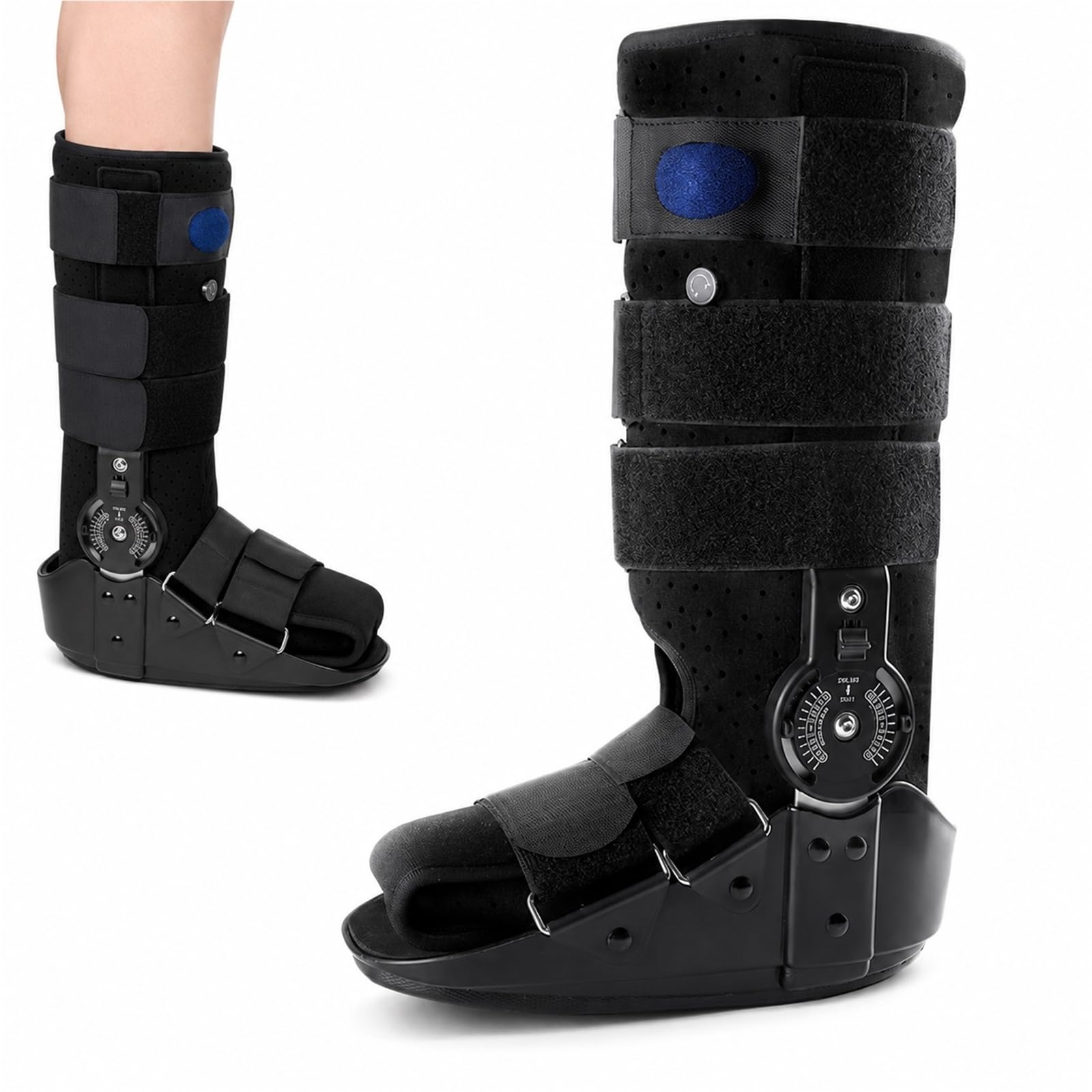 Bota Inmovilizadora de Tobillo Alta con Sistema de Aire Neumático para Esguinces Graves Fracturas Estables de Pie y Lesiones de Tendón de Aquiles Suela Balancín(S)