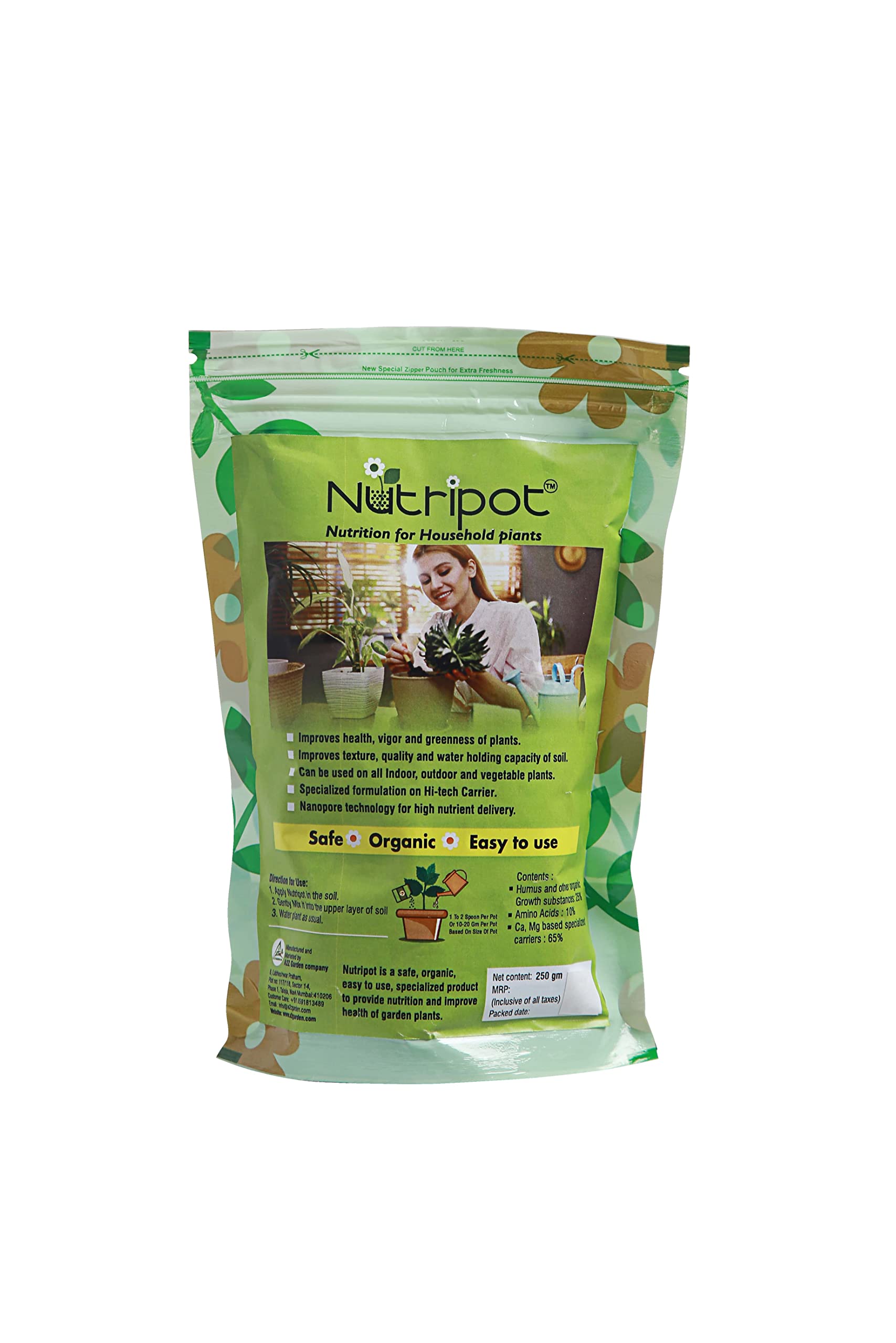 Nutripot Granule soil based booster for potted plants 250Gm.It Improves Vigor and Greenness, Conditions soil and improves Growth of roots. Add 2 TSP to top soil of pot, mix gently into soil and water. (B0BMQ4RRVM) Amazon Price History, Amazon Price Tracker