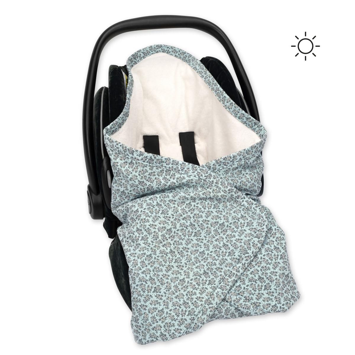 Nid d'ange biside en Jersey Heidi opalin - Bemini