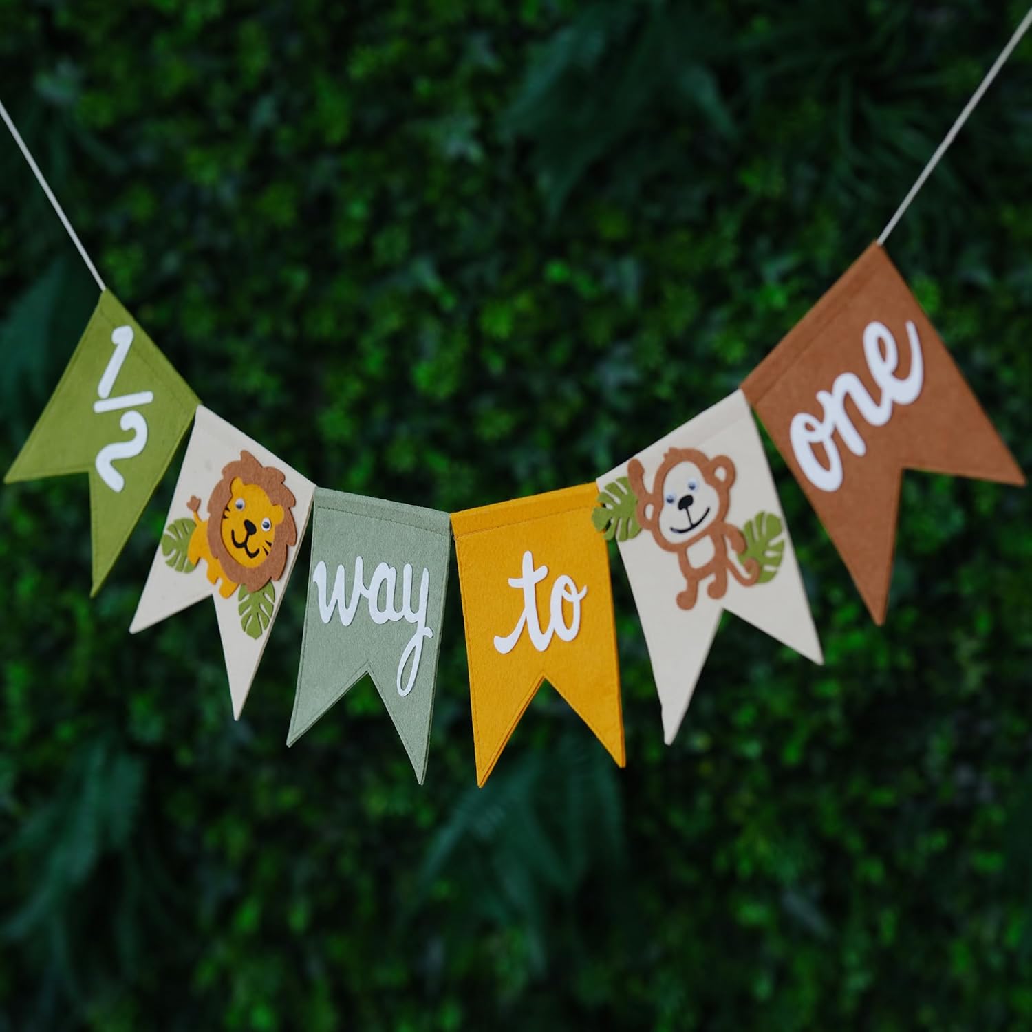1/2 Birthday Boy Decorations Half Way To One Baby 6 Months Banner Half Year | halfway to one baby boy 1/2 birthday hat 6 month birthday boy