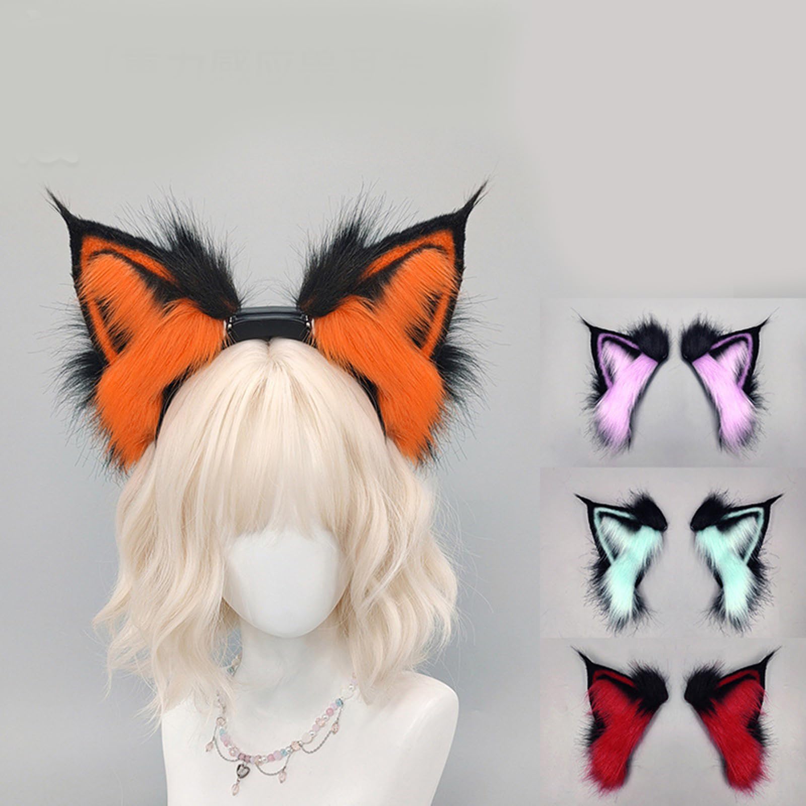 Diadema de orejas de animal con sensores de movimiento interactivos con automático para fiestas y cosplay, accesorio para fotos, diadema móvil para fiesta de cosplay