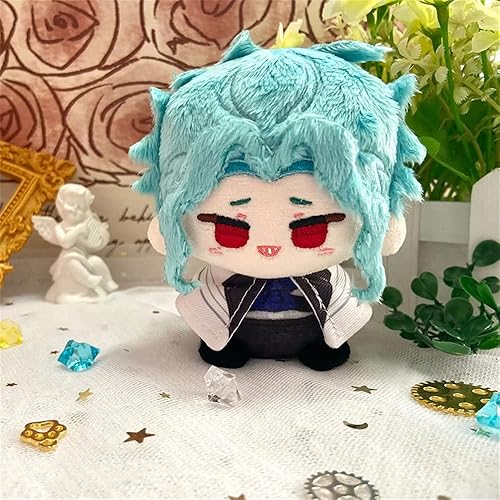 Miniatura 5 de Anime lindo 3.9 in sentado muñecas de felpa juguetes Cosplay bolsa colgante regalo