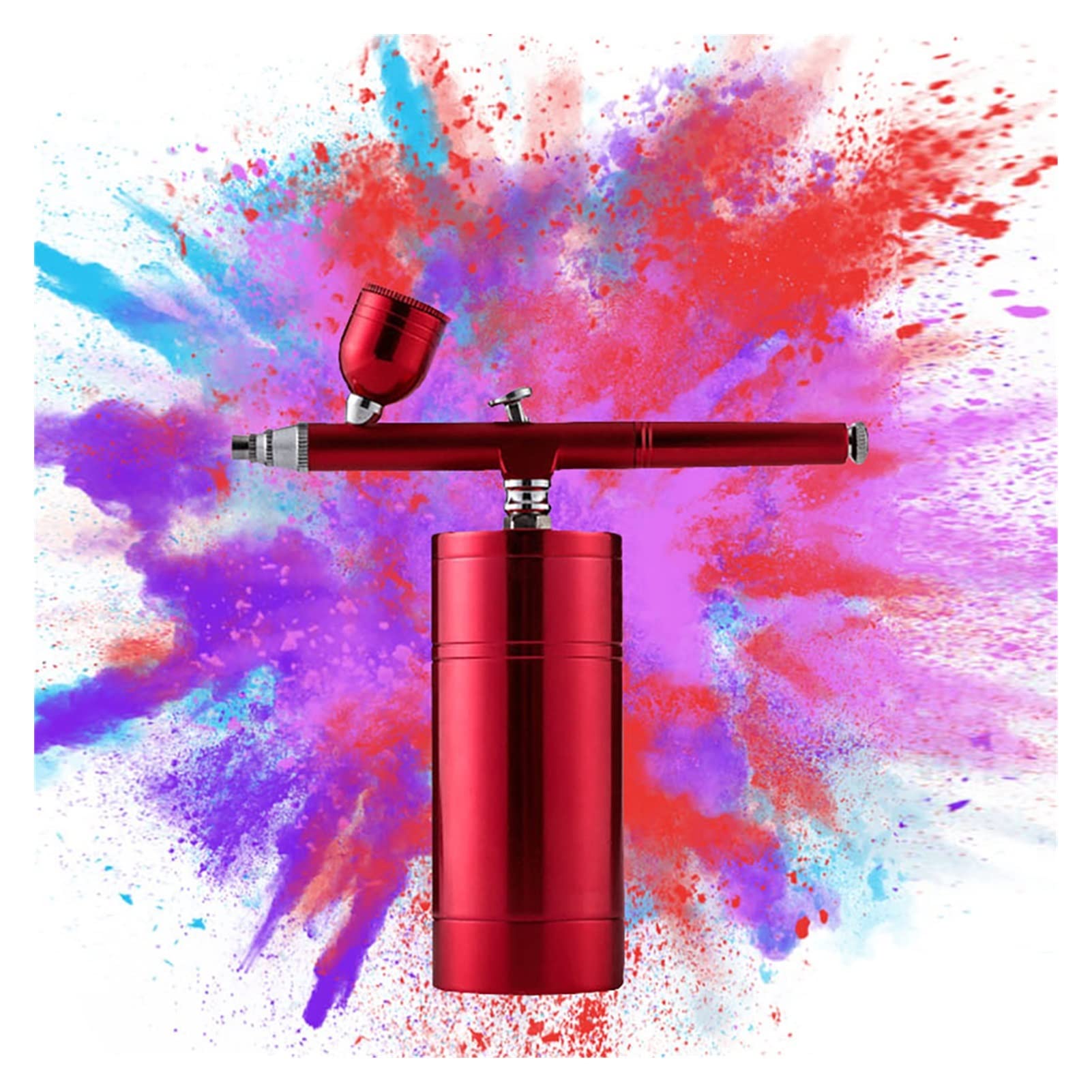 DYTWXG Pulvérisateur de Peinture sans Fil Airbrus Air Brush Pompe Compresseur Pistolet Bricolage Jouet Maquillage Beauté Maquillage OxygenBubbleTherapyInjectorFacial (Color : Part B Black)