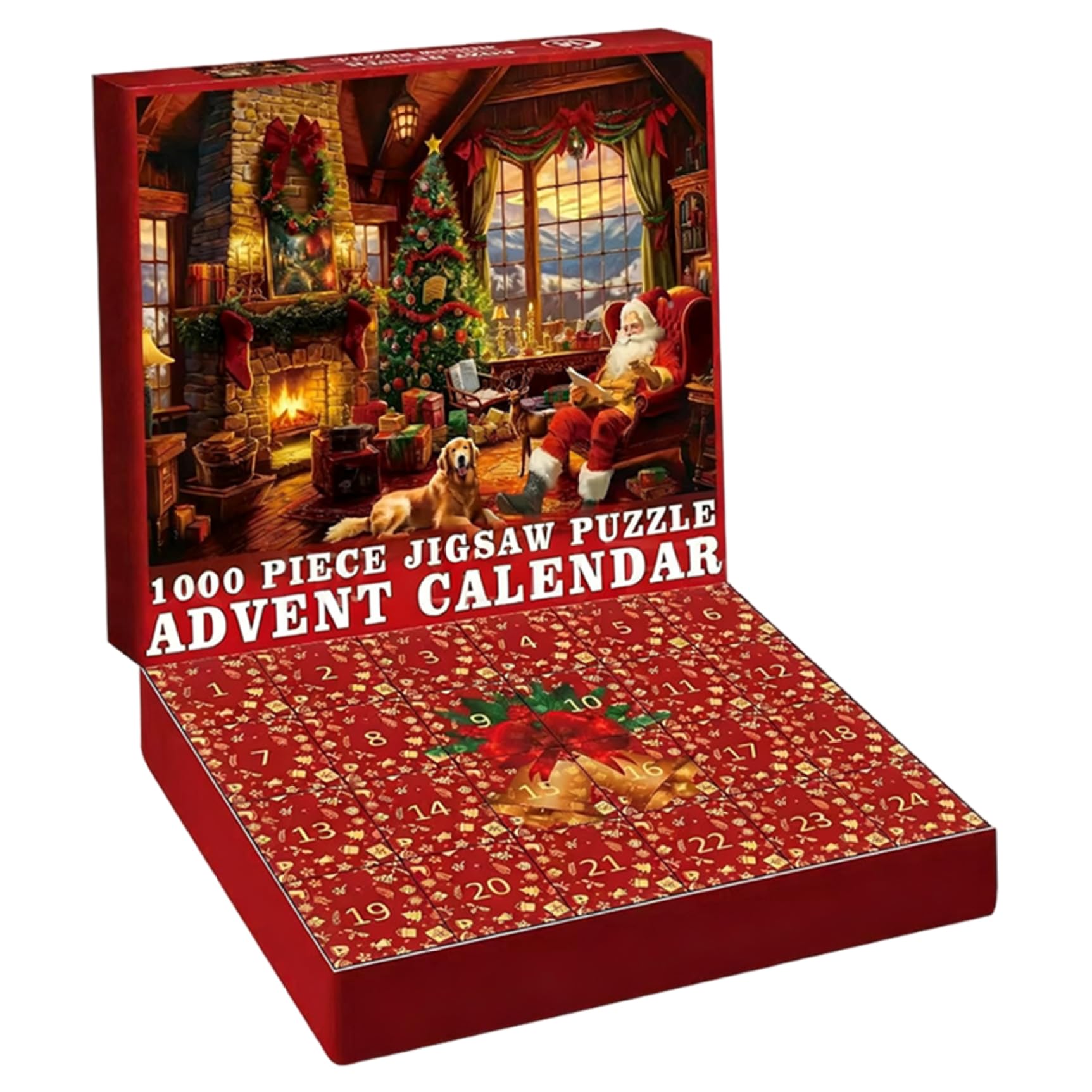 Wedhapy Advent Calendar Puzzle Puzzle Advent Calendar 2025 1000 Piece Countdown Christmas 24 Day Countdown to Christmas Calendars for Adult Kids