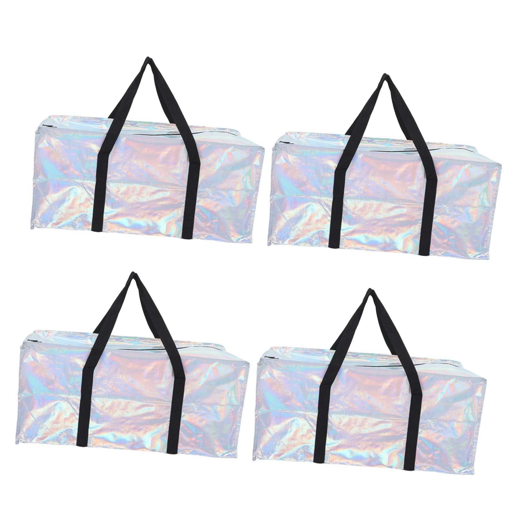BESTOYARD 4 Pezzi Borsa da Trasloco Extra Large Oxford con Cerniera Rinforzata e Manici Larghi, Pieghevole e Riutilizzabile per Studenti e Famiglie
