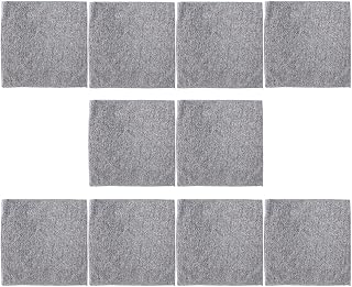 10pcs Microfiber Dish Cleaning Cloths with Lock Edge for Kitchen Use | Oil-resistant Surface, Streak-free Cleanup for Utensils and Tabletops, Safe Storage, Restaurant Staff and Home Cooks