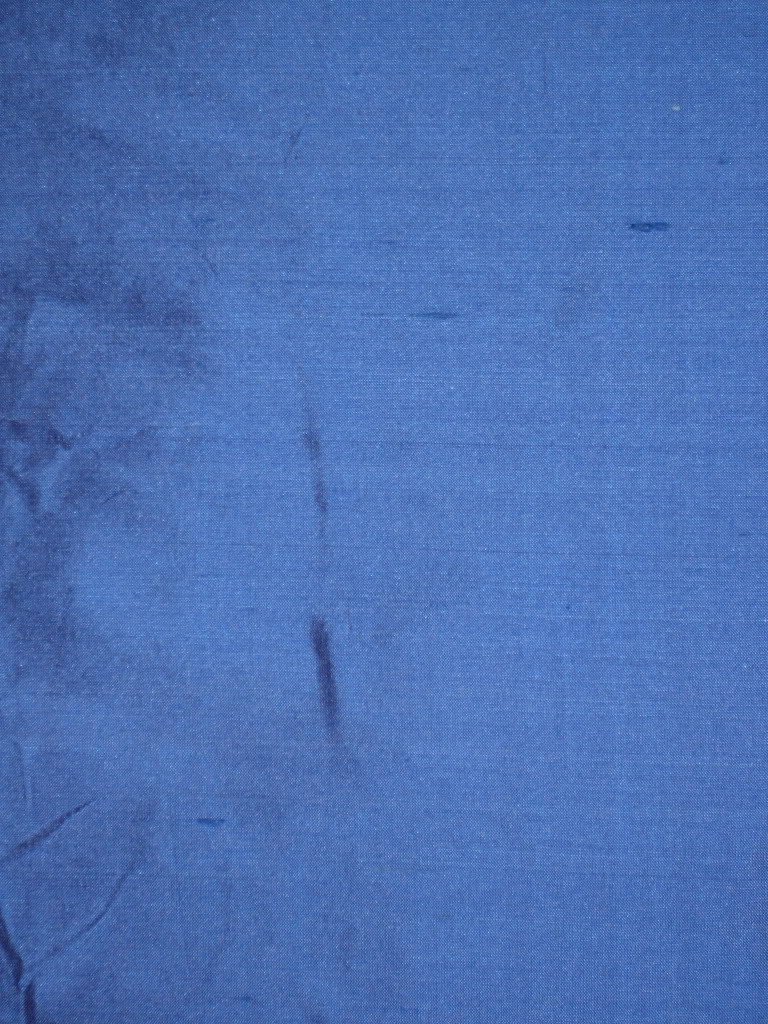 Tela Dupioni De Seda 100% Pura, Color Azul, 54 Pulgadas De Ancho
