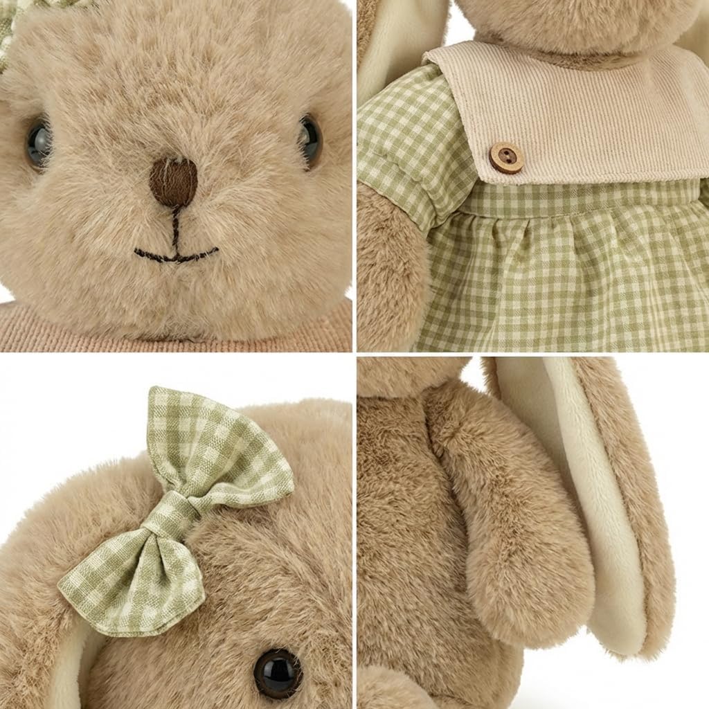 Bunny Stuffed Animals, Soft & Cute Rabbit Plush Toys, Rabbit Stuffed Animal, Easter Bunny Plush Toys (Brown 16inch)