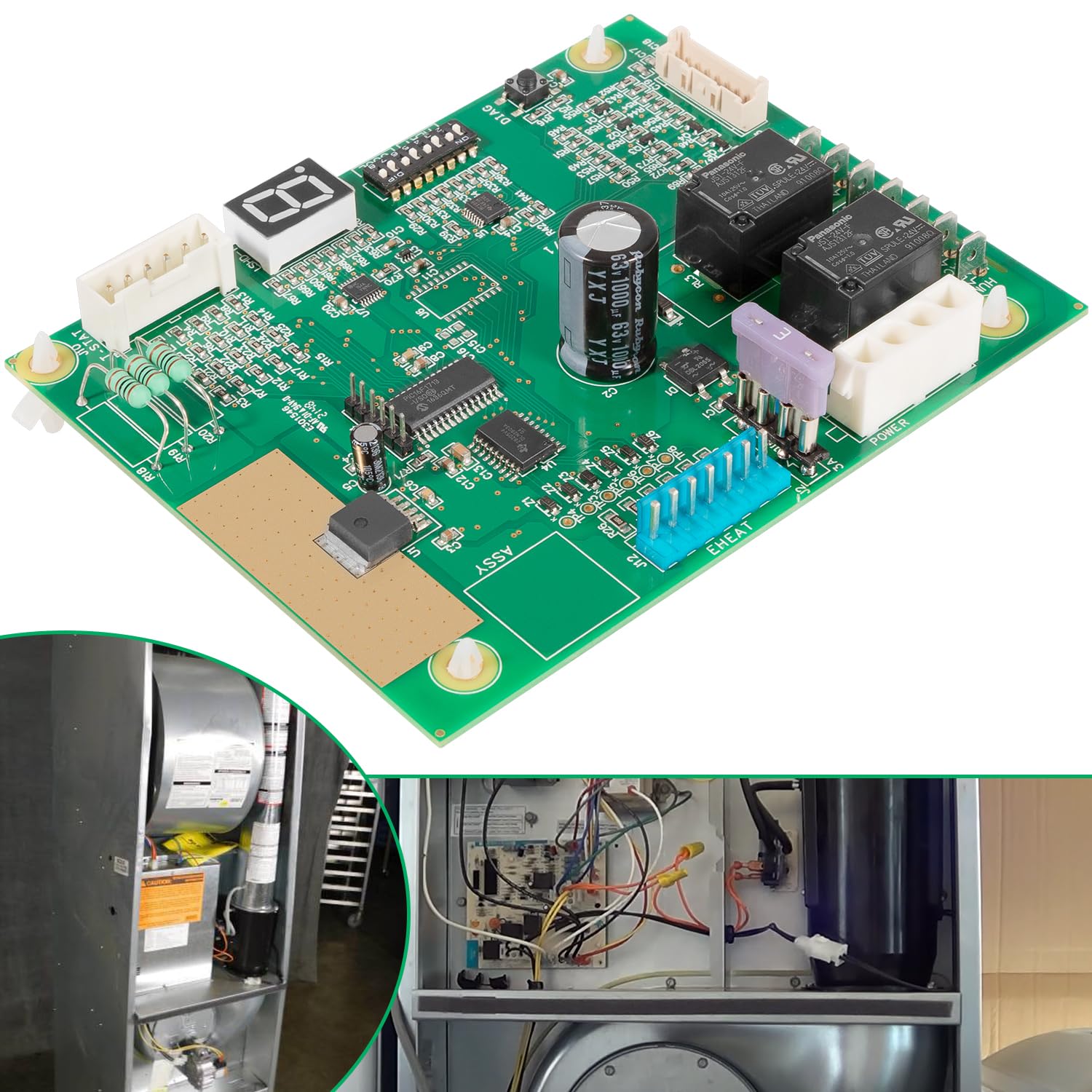 Amazon.com: 1006801R Control Circuit Board Modules Single Stage Replacement  Printed Circuit Board Parts Kit Fit For Nordyne E7 Series Electric Furnaces  E7EB, E7ED, E7EM, E7EU Models, Replace Part Number 1006800/1 : Tools