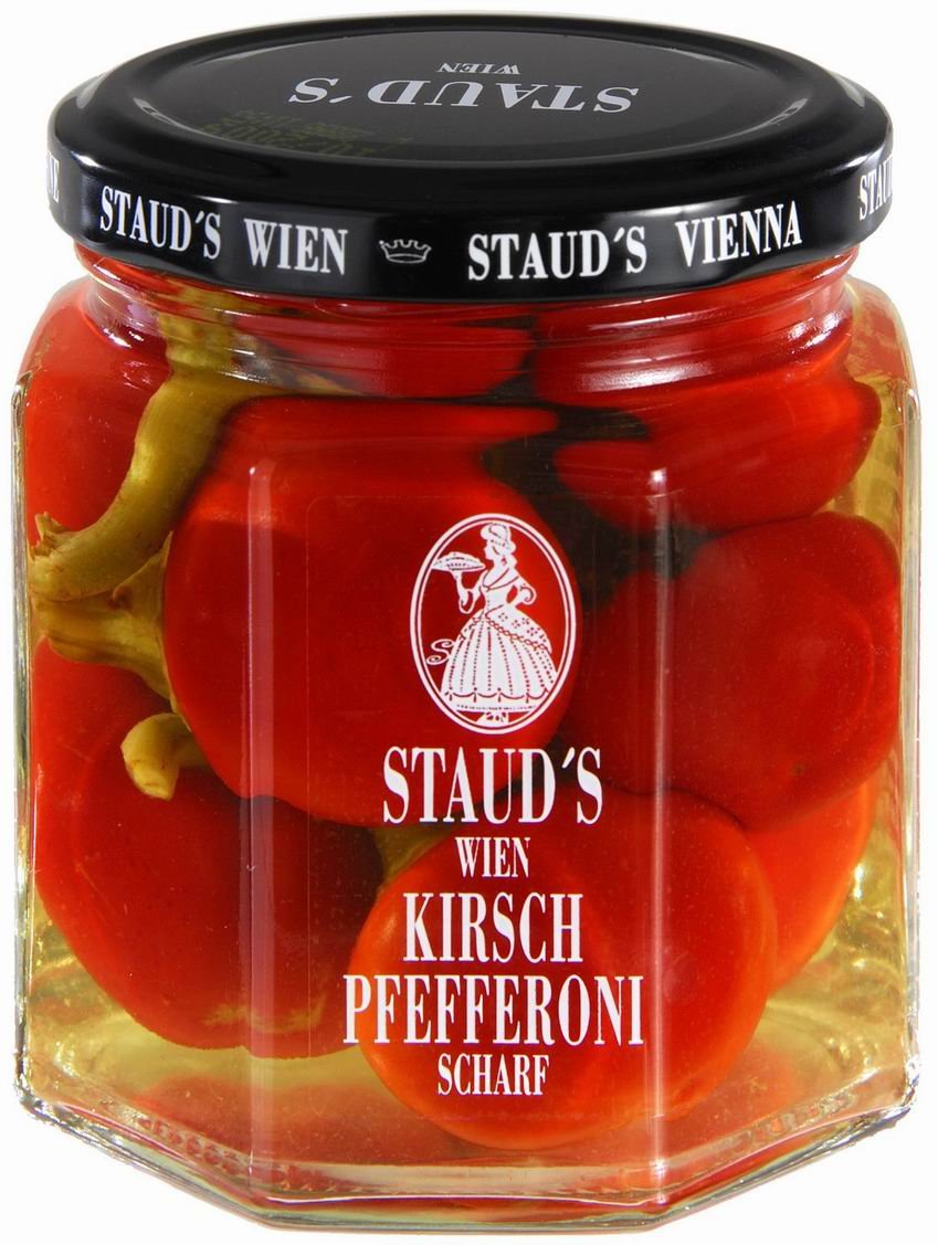 Staud's Wien - Kirschpfefferoni, sehr scharf - 6 x 228 ml