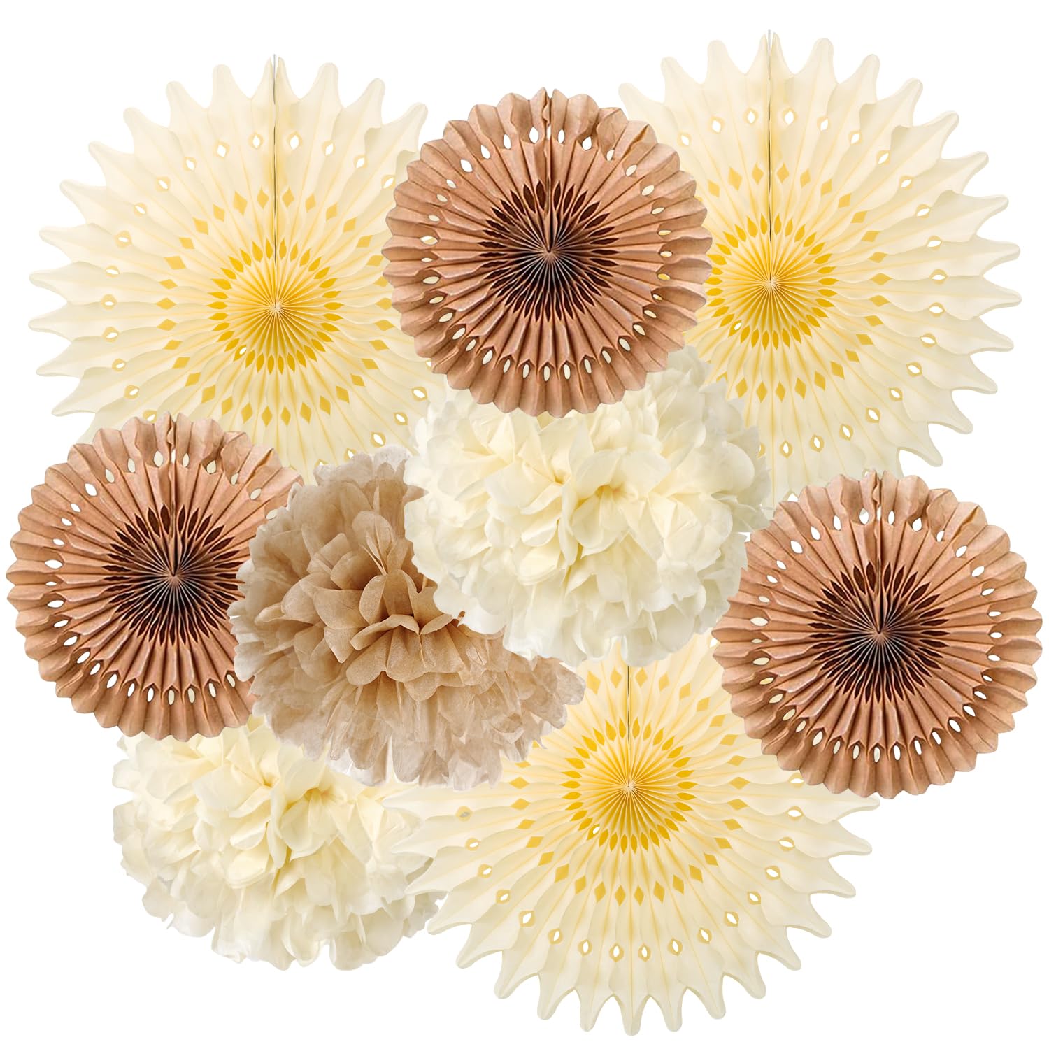 SUNBEAUTY farbig Pompoms Papier Blumen Party Geburtstag Feier Dekoration (20cm)
