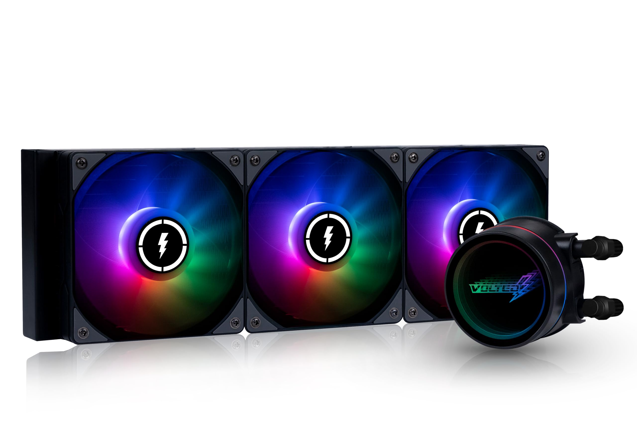 VOLTED FROST VM360 Liquid CPU Cooler - High RPM Pump - Triple 120mm ARGB Fans - 3 Years On-site Warranty -Intel LGA 1700, 1200, 115X, 2066 AMD AM5, AM4 (360mm, White) (B0CHYCDYW8) Amazon Price History, Amazon Price Tracker