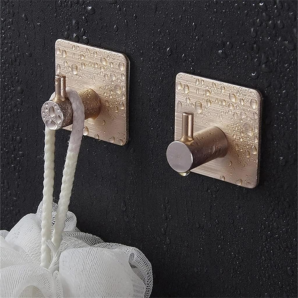 Aluminum Alloy Wall Hook Self Adhesive Sticky Kitchen Home Bathroom Bath Ball Key Bag Coat Hanger Storage Hanging Holder Rack