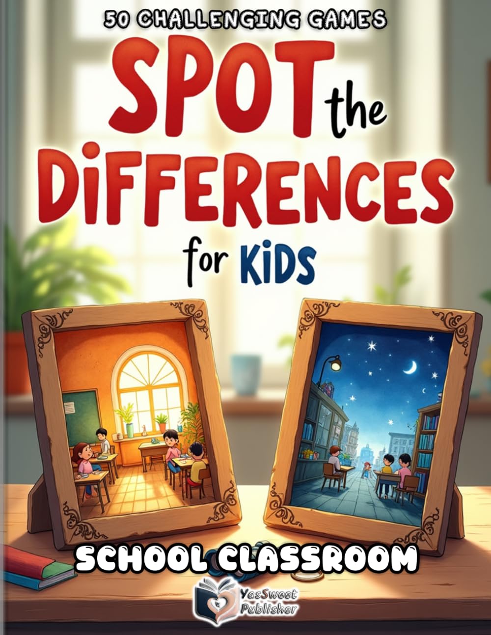 Spot the Differences for Kids – School Classroom Adventure: 50 Fun Find the Difference Puzzles for Kids Ages 4-8 | Brain Games, Visual Puzzle Activity ... (Spot the Differences Adventure Series)