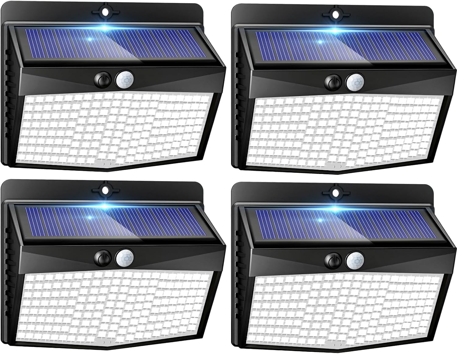 Peasur Solarlampen für Außen mit Bewegungsmelder,Solarlampe Außen 180° Superhelle Solarleuchte mit Bewegungsmelder Sicherheitswandleuchte 3 Modi IP65 Wasserdichte Wandleuchte Garten[4 Stück]
