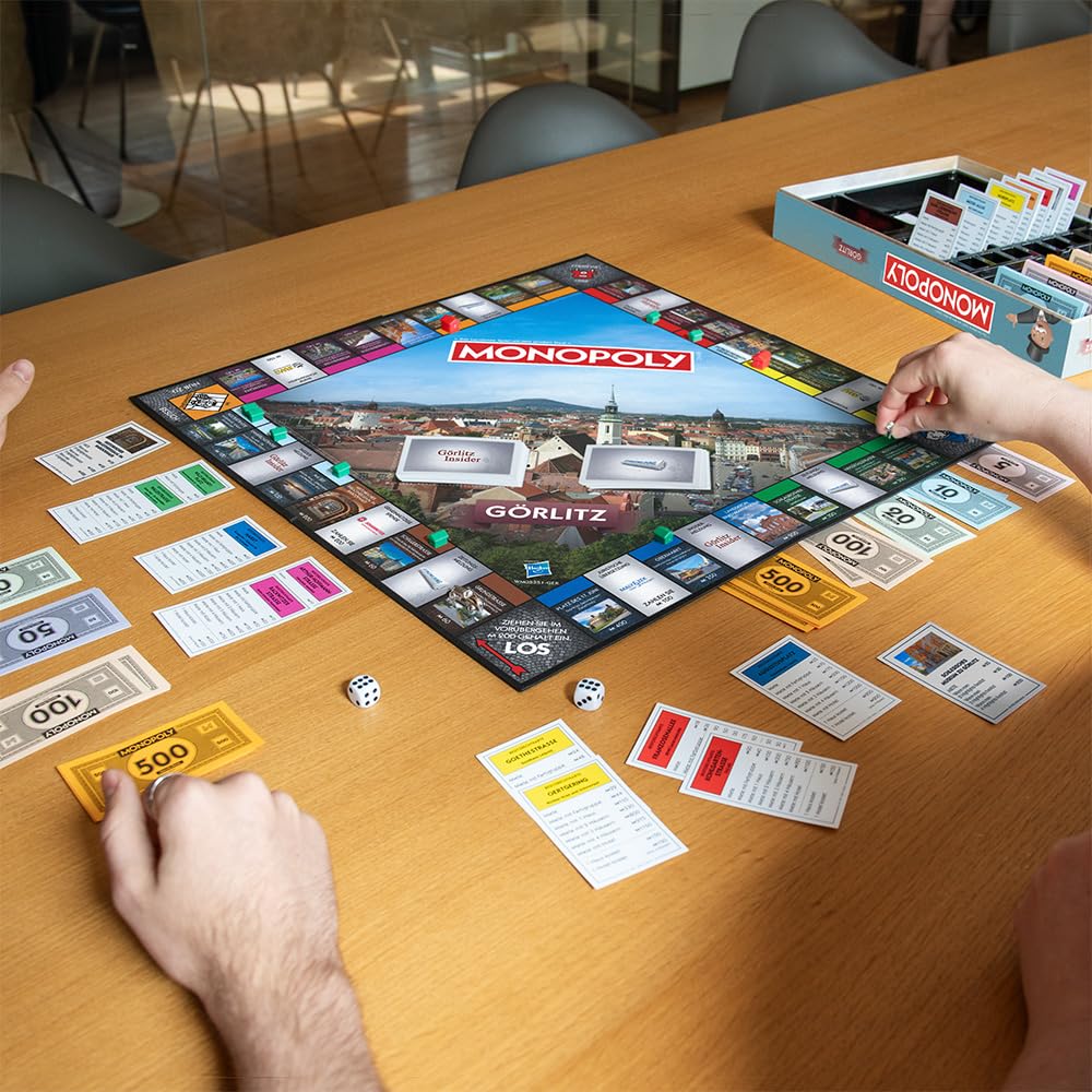 Monopoly Görlitz – Stadt-Edition von Winning Moves | Brettspiel mit Görlitz‑Sehenswürdigkeiten für 2–6 Spieler ab 8 Jahren | Geschenkidee & Souvenir