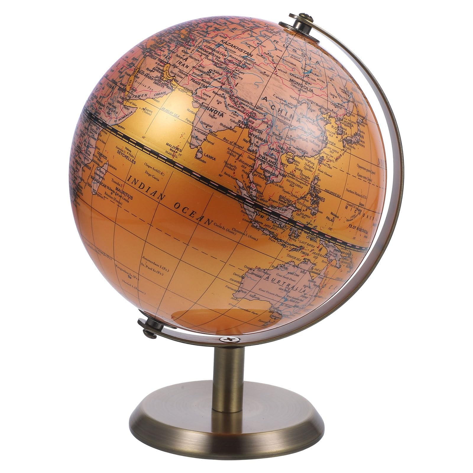 Globo Terráqueo Decorativo Giratorio Europeo para Escritorio 1pieza