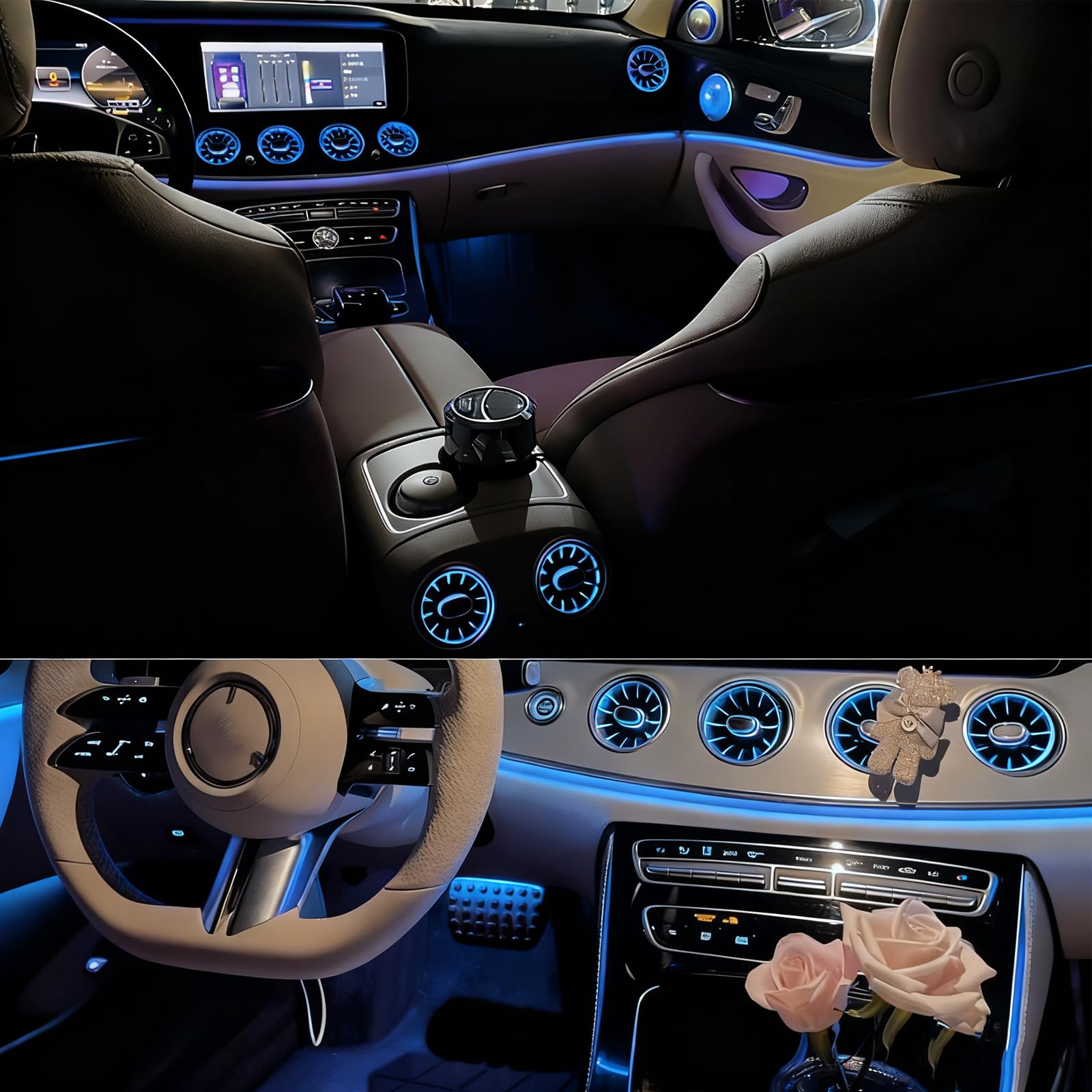 Amazon | W213 インテリア アンビエントライト 64色 2017 2018 19 2020