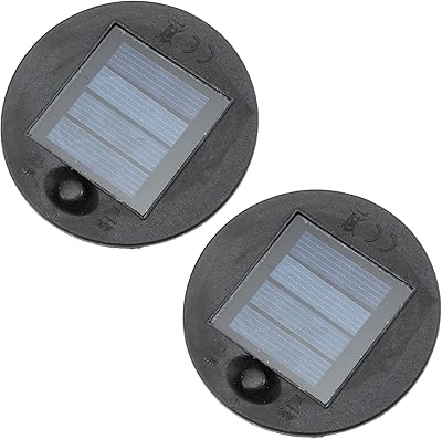 Solar Panel Lights Replacement Tops: 2pcs LED Replacement Solar Tops for Outdoor Hanging Lanterns Solar Light Replacement Accessories