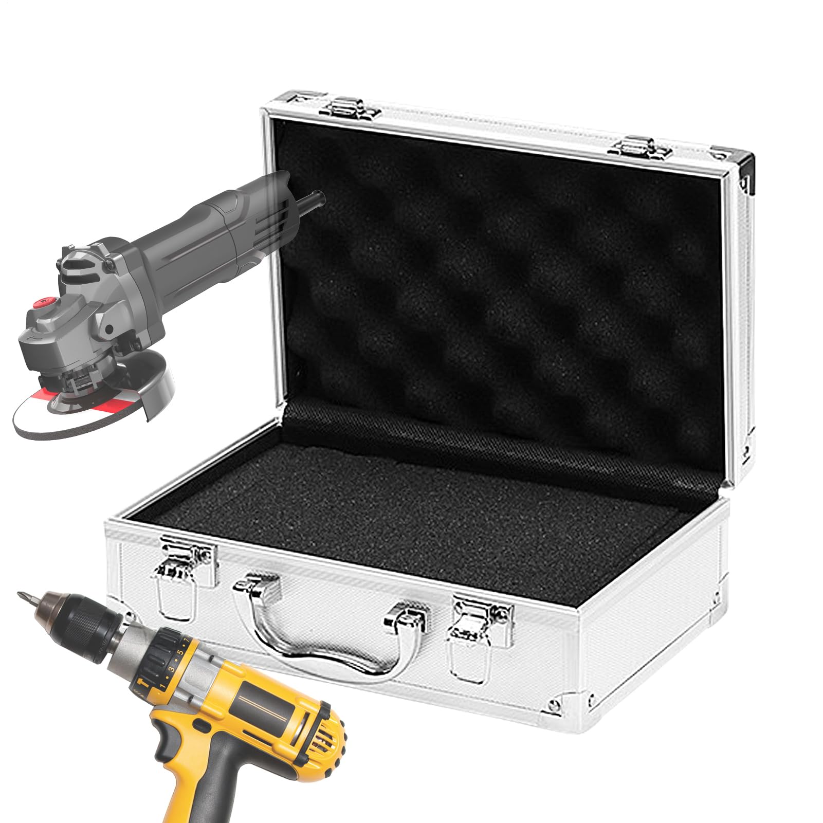 Mallette aluminium compacte pour électronique et câbles informatique