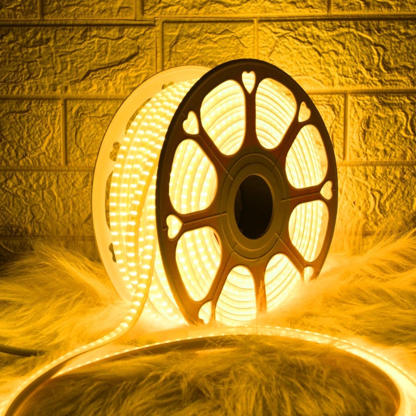 - V.E.S.P.A SMD LED Strip Lights Waterproof Lighting for Home Wall Decor & Interior Decoration | Perfect for Diwali Lighting | | Wedding | Events | Strip Lights | (Warm White, 15 Meter)