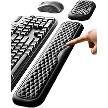 Vaydeer Wrist Rest for Keyboard and Mouse, Computer Ergonomic Wrist Support Pad, Soft Memory Foam Arm Cushion for Desk, Palm Hand Office Laptop Typing