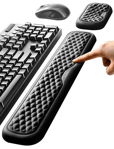 Vaydeer Wrist Rest for Keyboard and Mouse, Computer Ergonomic Wrist