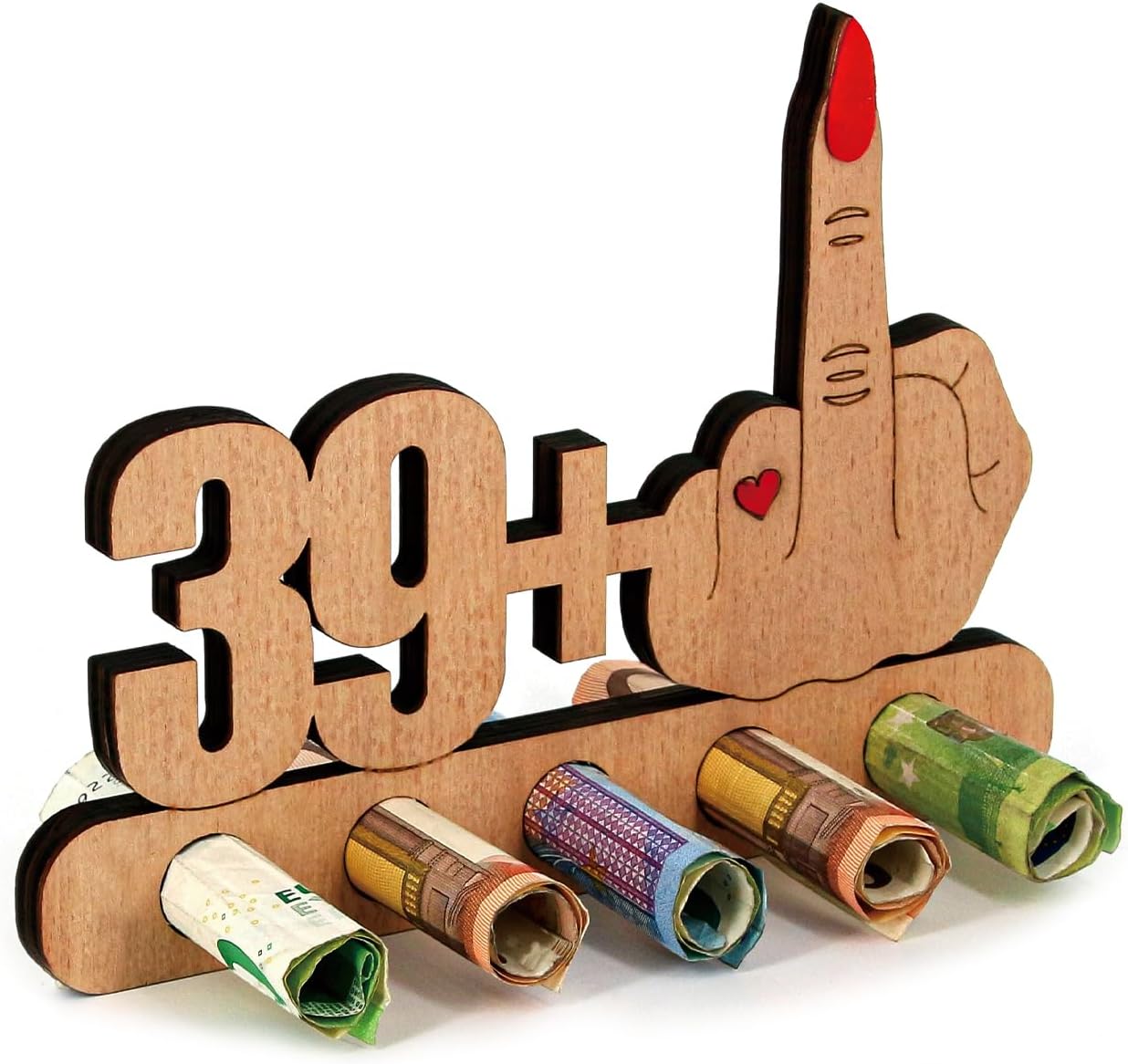 Geschenke Zum 40 Geburtstag Frau Giftota - Originelle Lustig 40. Geburtstag Geldgeschenk Holz - 39 + 1