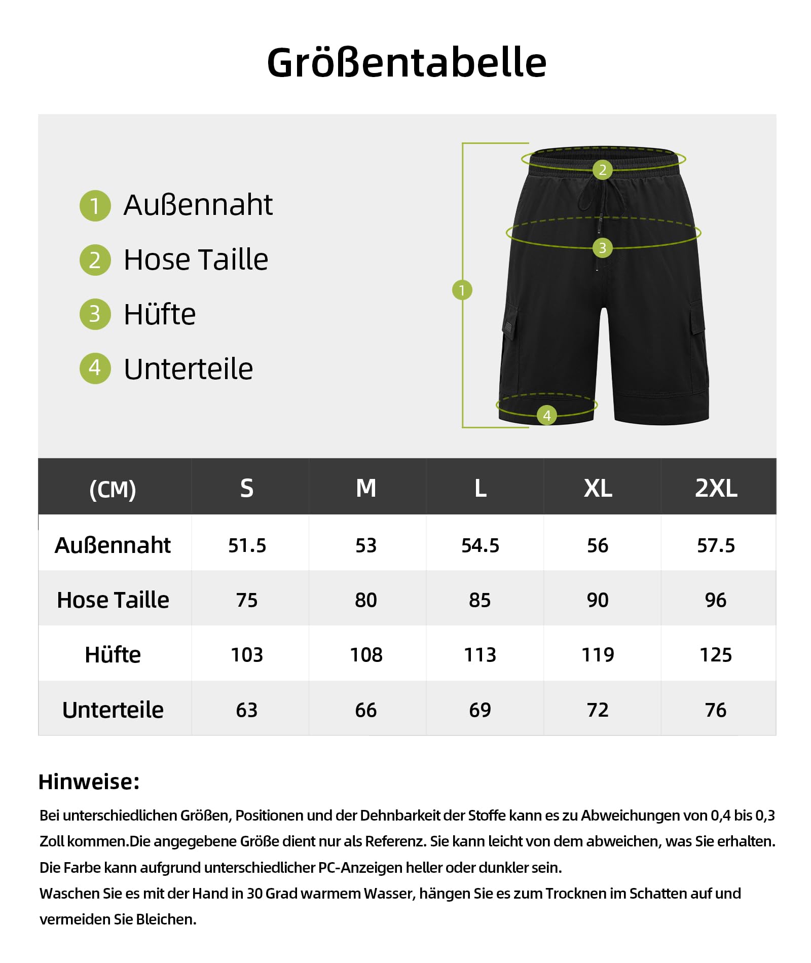 JACKETOWN Pantaloncini Uomo Pantaloncini Cargo Uomo Bermuda in Cotone Pantaloni Casual Estivi Elasticizzati in Vita con Tasche